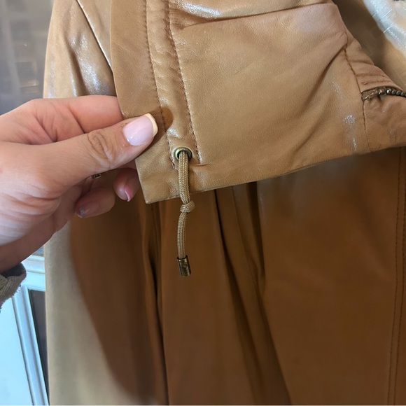 Cole Haan Women's Tan Leather Jacket - Picture 4 of 8